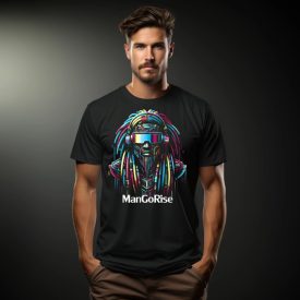 ManGoRise Cyber Rasta style férfi póló