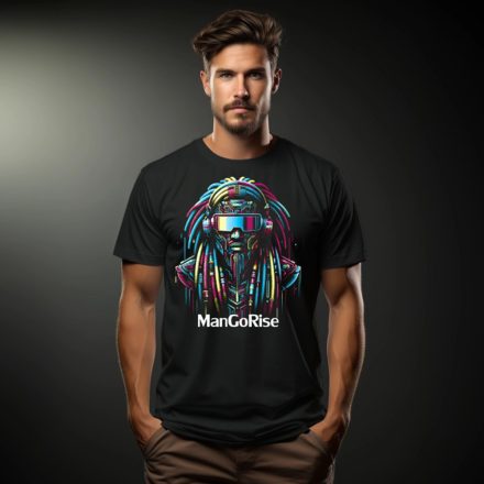 ManGoRise Cyber Rasta style férfi póló