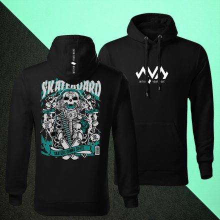 WYM Gördeszkás Csontvázak Pulóver Unisex 02